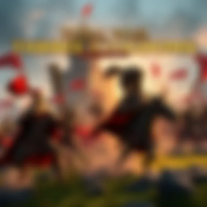 Players commanding armies in a strategic battle in Total War: THREE KINGDOMS with soldiers and terrain features