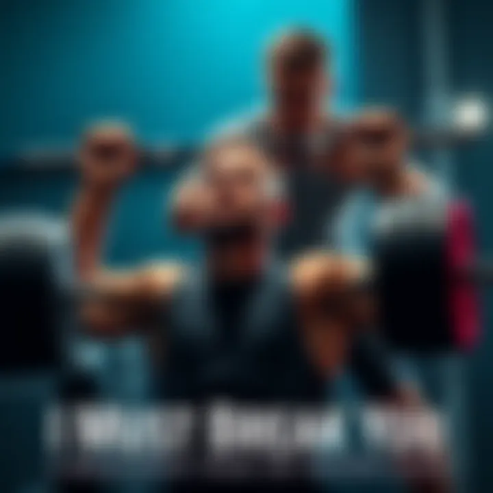 A person lifting weights with a spotter encouraging them, symbolizing tough love in fitness and personal growth