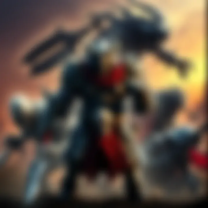Various bosses from FromSoftware games like Malenia and the Nameless King in an action-packed scene, showcasing their fierce designs and combat styles.