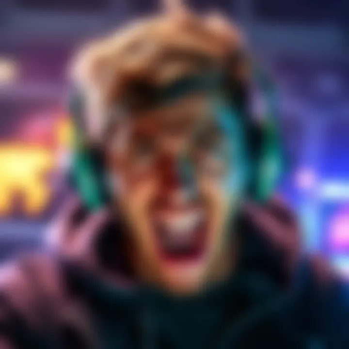 Tox Making a Comment in Twitch Chat A streamer named Tox reacting to chat comments with an intense expression, showing surprise and anger in response to a disturbing remark.