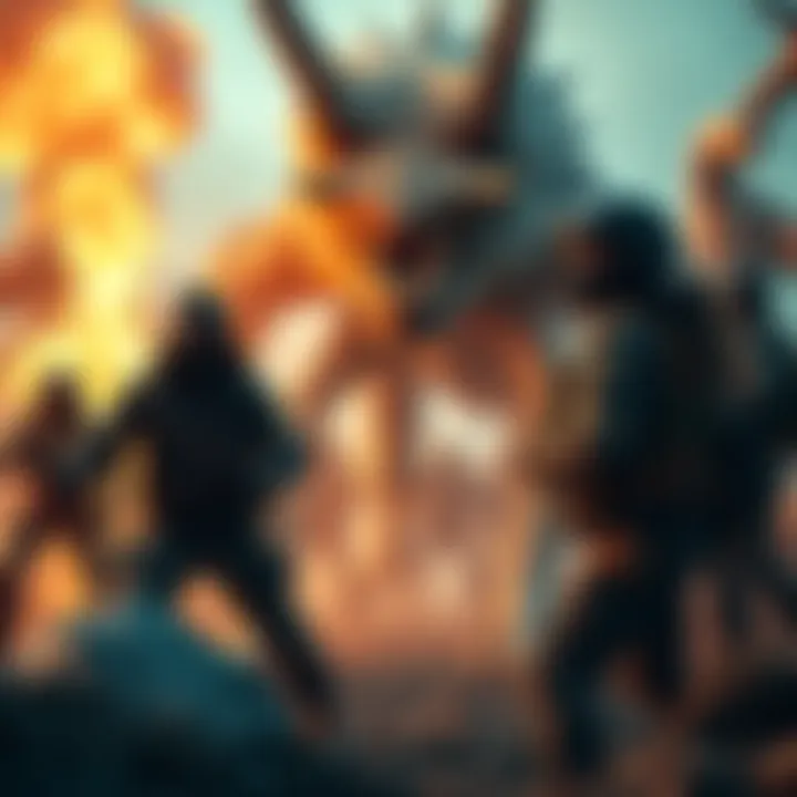 Action-packed scene from John Carpenter's Toxic Commando trailer showing characters in combat gear facing off against monsters