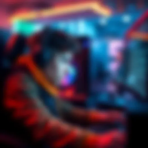 A gamer looking distressed while reading messages on their computer, highlighting toxic behavior in competitive gaming.