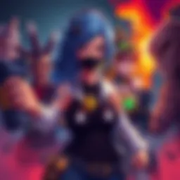An illustration of Juno and Junker Queen surrounded by angry gamers, showing unsportsmanlike behavior.