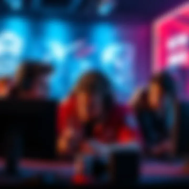 A gaming setup showing a player ignoring their support role while teammates express frustration, highlighting the impact of toxic behavior in ranked matches