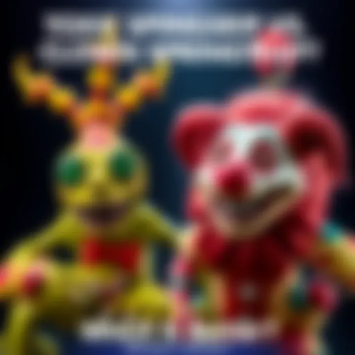 Comparison of Toxic Springtrap and Clown Springtrap skins, showcasing their unique designs and features.