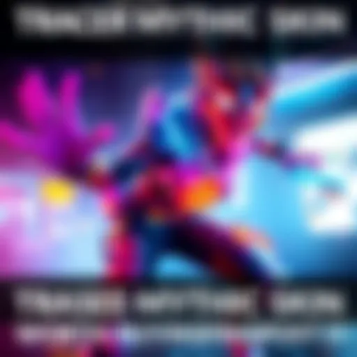 Tracer Mythic Skin Showcase A dynamic view of the Tracer Mythic Skin in action, featuring bright colors and energetic movement