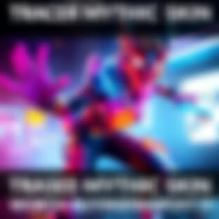 Tracer Mythic Skin Showcase A dynamic view of the Tracer Mythic Skin in action, featuring bright colors and energetic movement