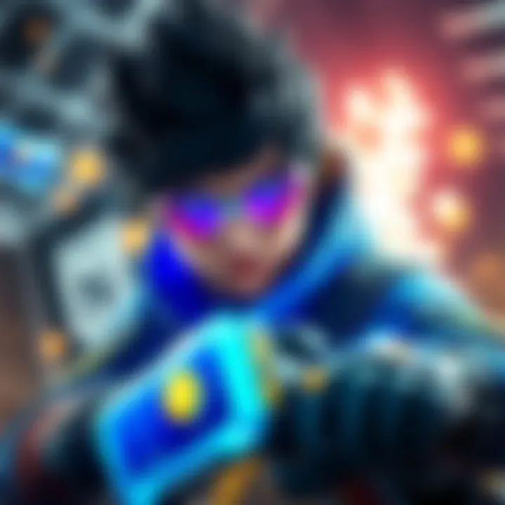 A Tracer character from a game is seen trying to outmaneuver opponents, showing a fast-paced action moment in a competitive match.