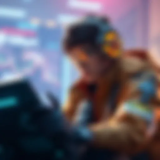 A player analyzing Tracer gameplay in a match, with visuals showing ranking drop from Plat 1 to Gold 1