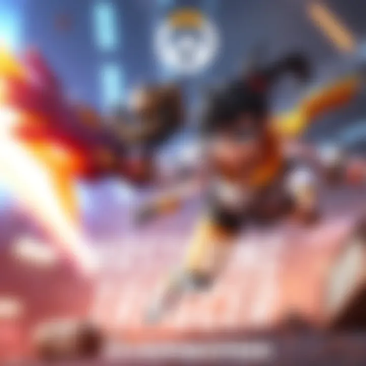 A dynamic scene of Tracer in action, showcasing her agility and skill during a key moment in Overwatch gameplay.