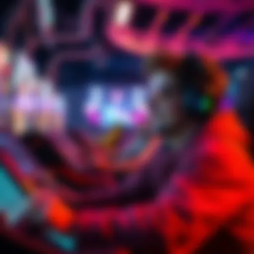 A TrackMania player focused on improving skills while having fun in a colorful gaming environment