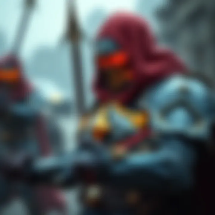 A player exchanging PALADIN armor for powerful weapons and shields