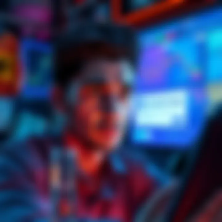A trader looking puzzled at their screen showing a canceled trade notification, with a background of trading items including a daikyu prime grip and plat currency.