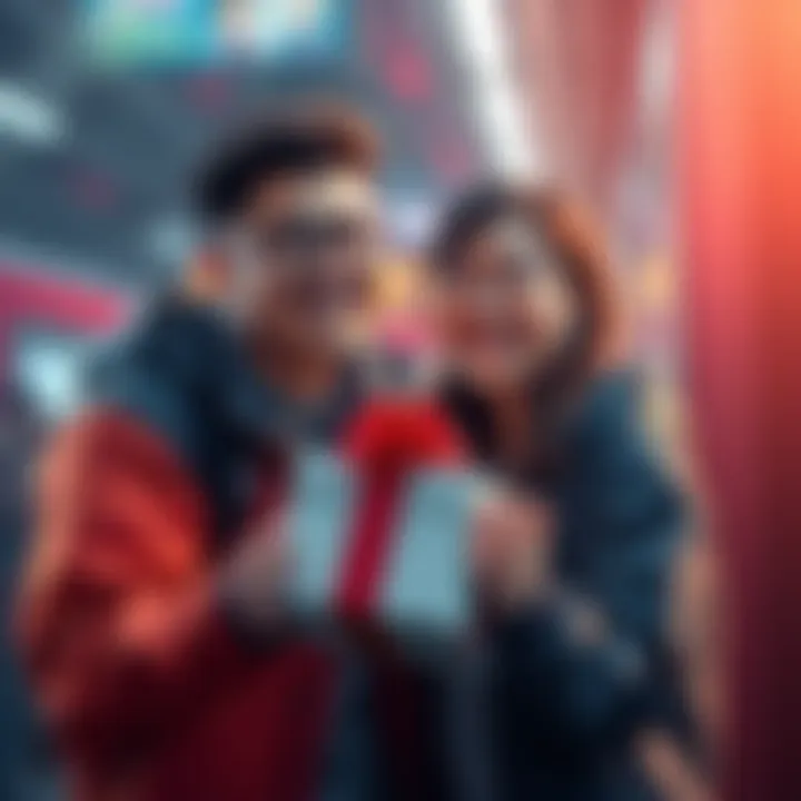 A friend joyfully receives a train prime gift, ready for gaming success with new resources.