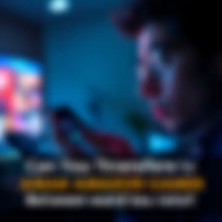A person looking at the Amazon Games app on a smartphone with a puzzled expression, contemplating game transfers between accounts.
