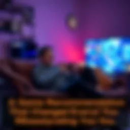 A person sitting on a couch, deeply engaged in a video game, showing strong emotions of joy and excitement while playing.