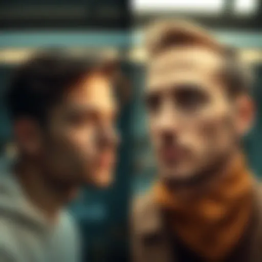 A side-by-side comparison of a profile picture before and after AI enhancement, showcasing improved clarity and detail.
