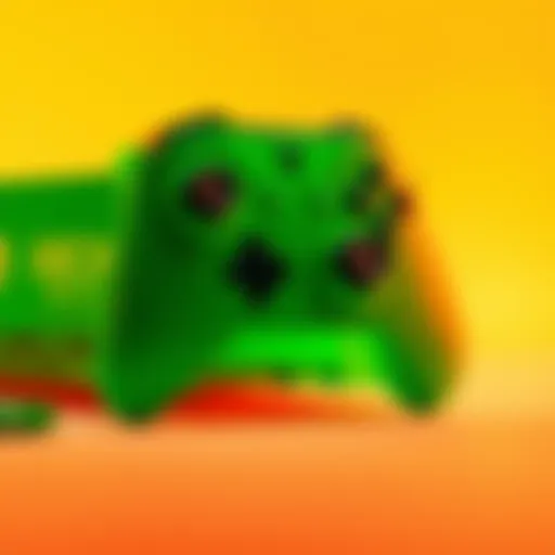 Translucent Green Xbox Series X Special Edition A close-up view of the Translucent Green Xbox Series X Special Edition console, highlighting its unique design and color.