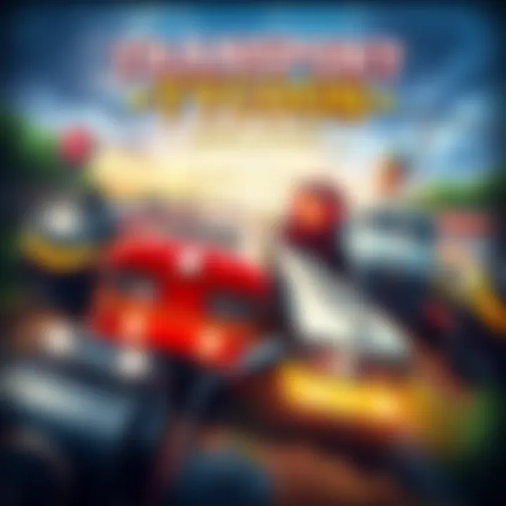 Transport Tycoon Deluxe game cover Cover illustration of Transport Tycoon Deluxe featuring trains and transportation elements