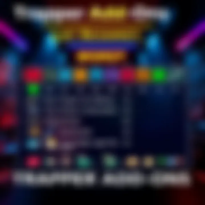 A colorful graphic ranking Trapper add-ons from best to worst, showcasing their effectiveness in gameplay.