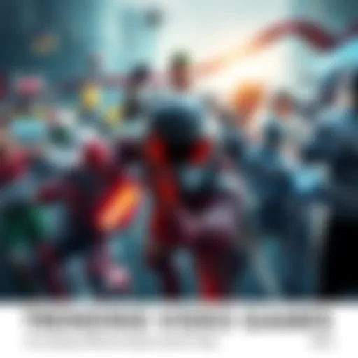 A collage of popular video game characters and scenes from top games in 2025