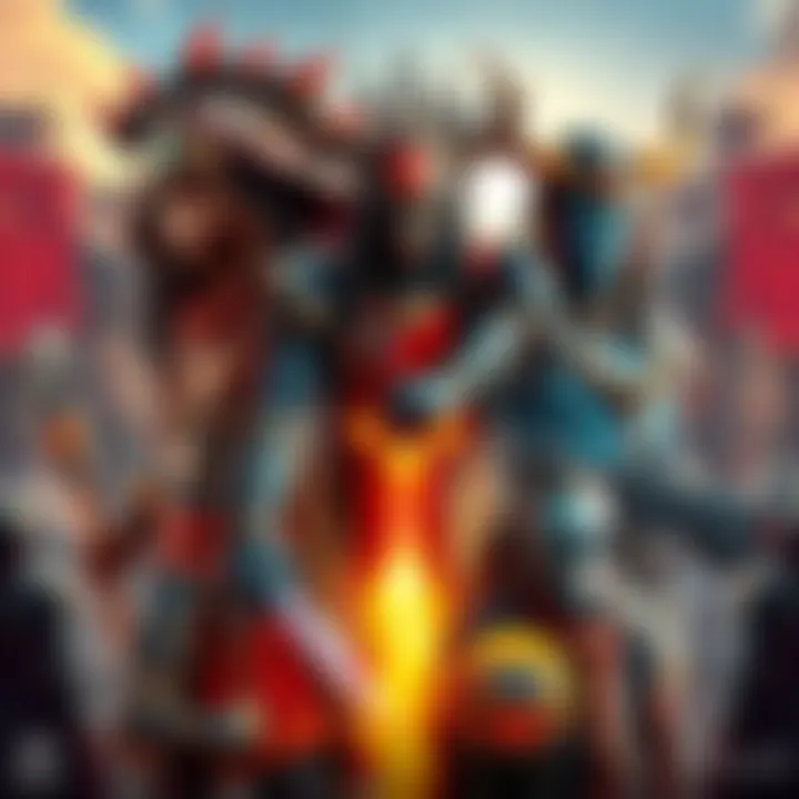 A collage of the Carja, Oseram, and Quen tribes showcasing their unique cultures and characters in a vibrant setting.