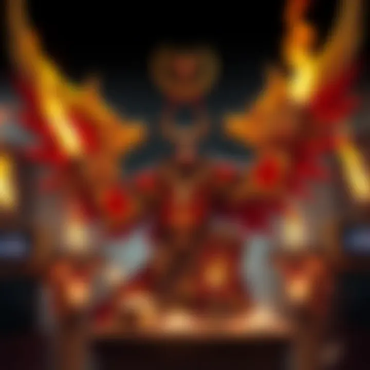 Community gathered to celebrate Primarch Sanguinius, showcasing excitement for limited edition Horus with power claws.