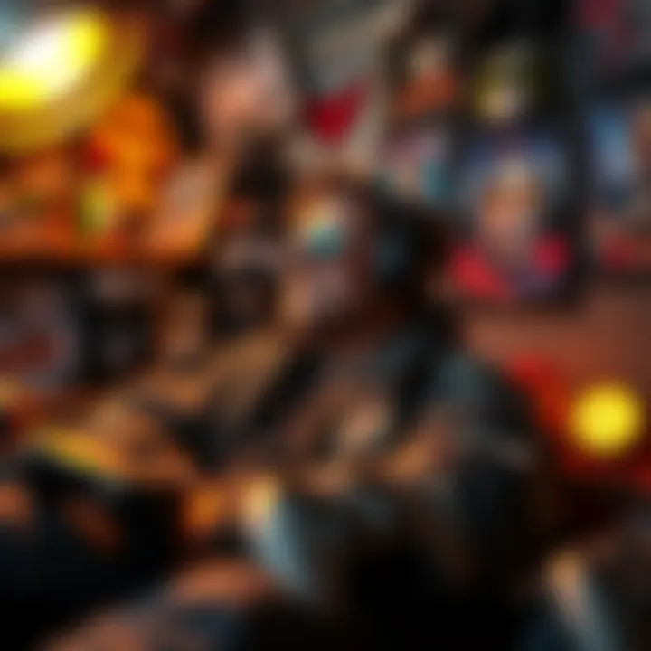 A fan reflects on his journey inspired by TotalBiscuit, surrounded by gaming memorabilia, including controllers and posters, symbolizing nostalgia and growth.