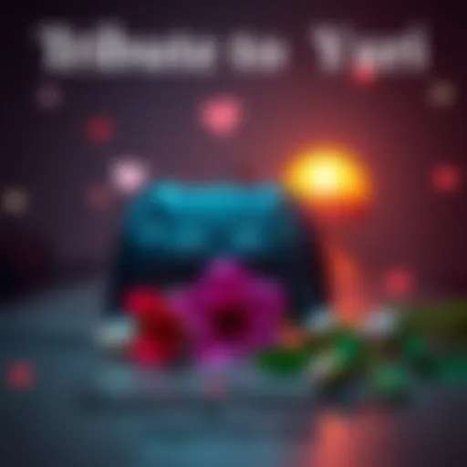 A heartfelt tribute featuring a gaming controller and flowers, symbolizing remembrance for Yuri (VirtualHero), a beloved friend lost too soon.