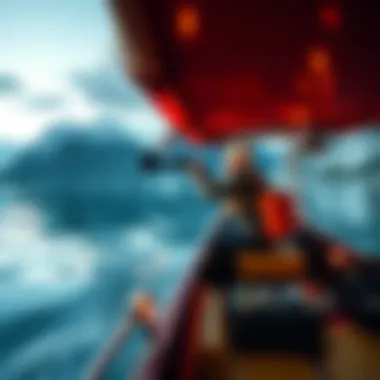 Trick Shot from a Boat in Alaska A person executing a trick shot from a boat surrounded by scenic Alaskan mountains and water, with Starlink equipment visible nearby