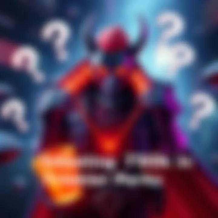 A Trickster character showcasing special perks, surrounded by question marks about fairness in gaming.