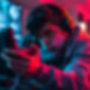 A frustrated player looks at their screen while gaming, showing signs of annoyance due to trigger nade dupers on Stella.