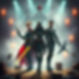 Three trios with unique abilities stand ready for a battle under the Scadutree blessing, showcasing their strengths and dynamics.