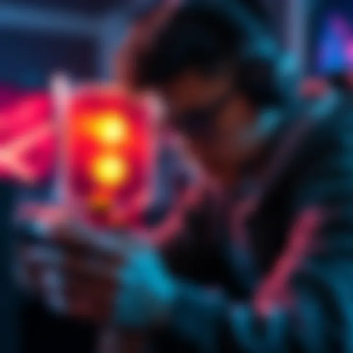 A gamer practicing triple edit binds, showing focus and determination while using a controller.