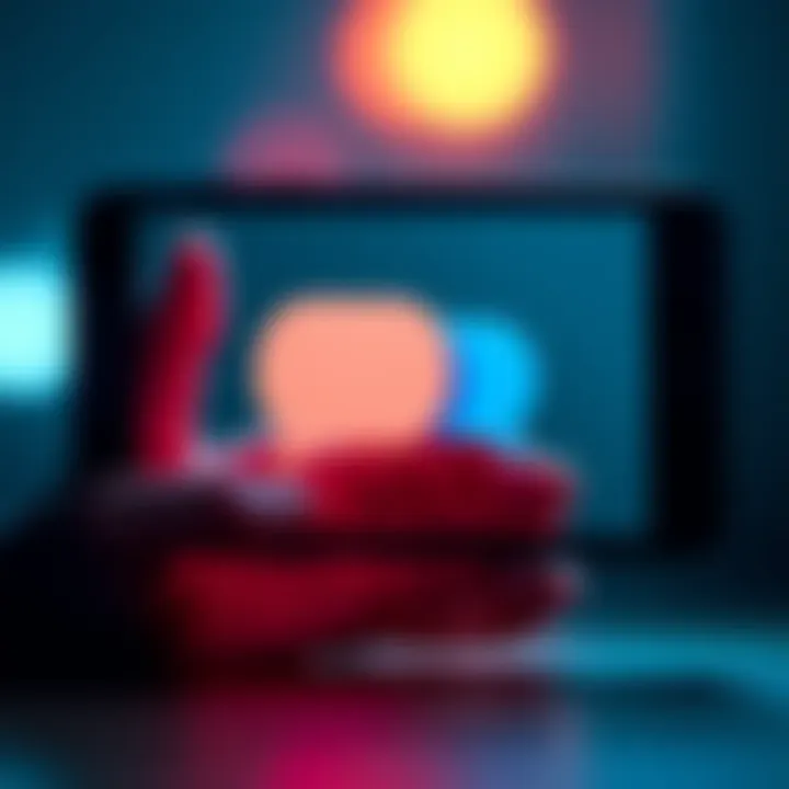 A smartphone screen showing three overlapping chat bubbles, symbolizing tripling chat in modern conversations.