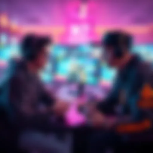 Trippy and Snakebite playing video games together in a live stream as they practice for an upcoming tournament