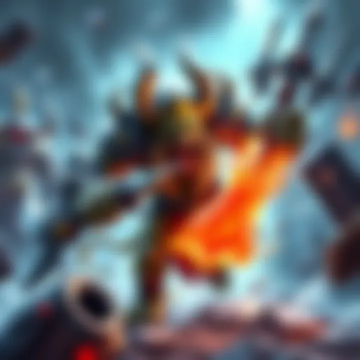 Troll Warlord using Battle Trance against Skadi and Shiva with strategic item build