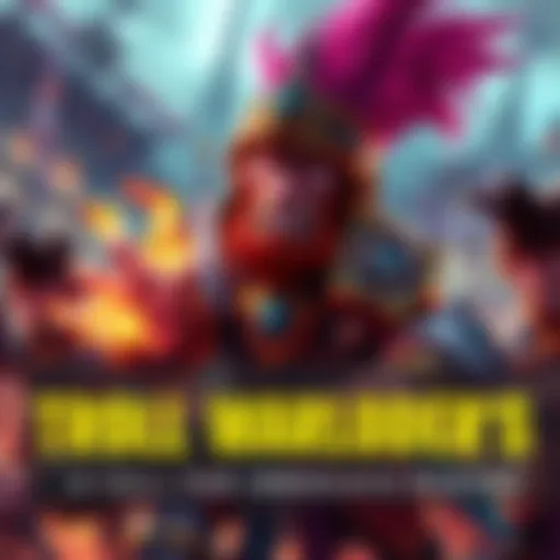 Troll Warlord character looking frustrated during a battle, with a flashy yet ineffective ultimate ability activated, surrounded by confused teammates.