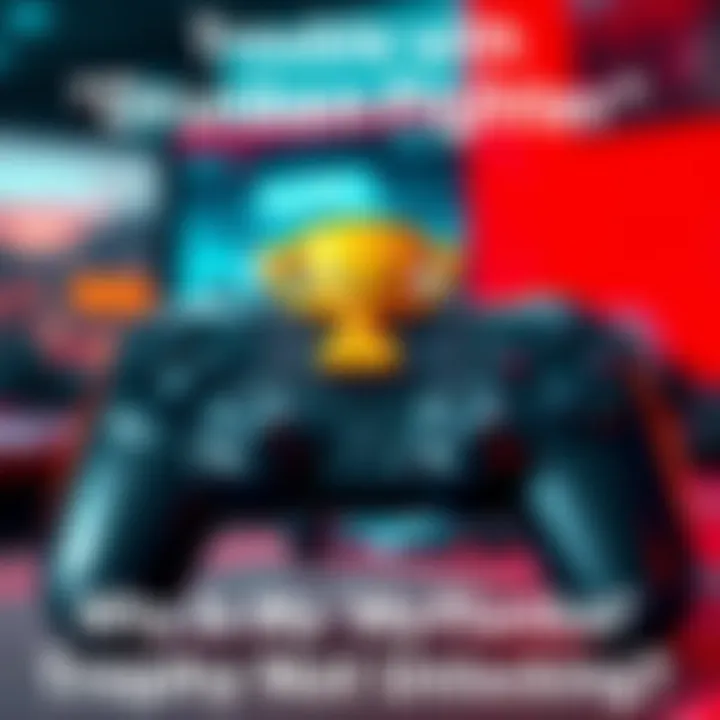 A gaming controller with a trophy icon and a confused emoji, representing issues with unlocking game achievements