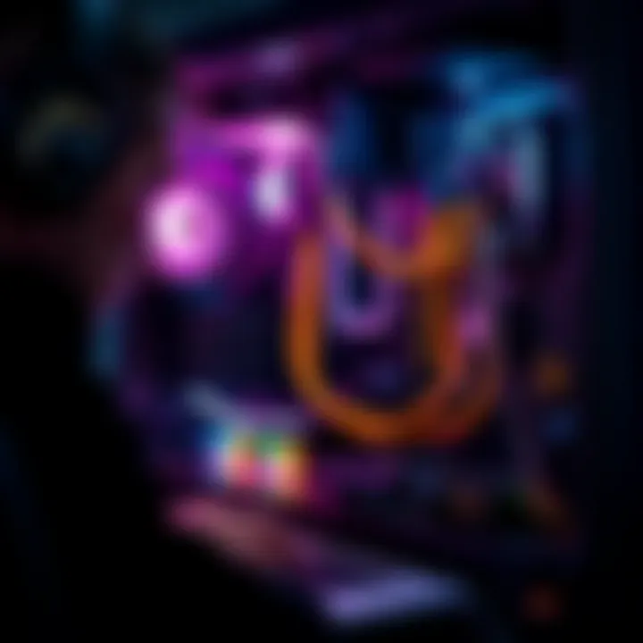 Troubleshooting a Dead PC A person inspects an open computer case with various components visible, looking concerned about troubleshooting issues with the power supply and motherboard.