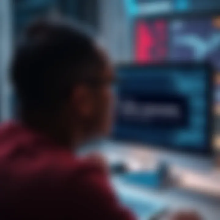 Troubleshooting Account Link Error A person looking frustrated at a computer screen displaying an error message about account linking