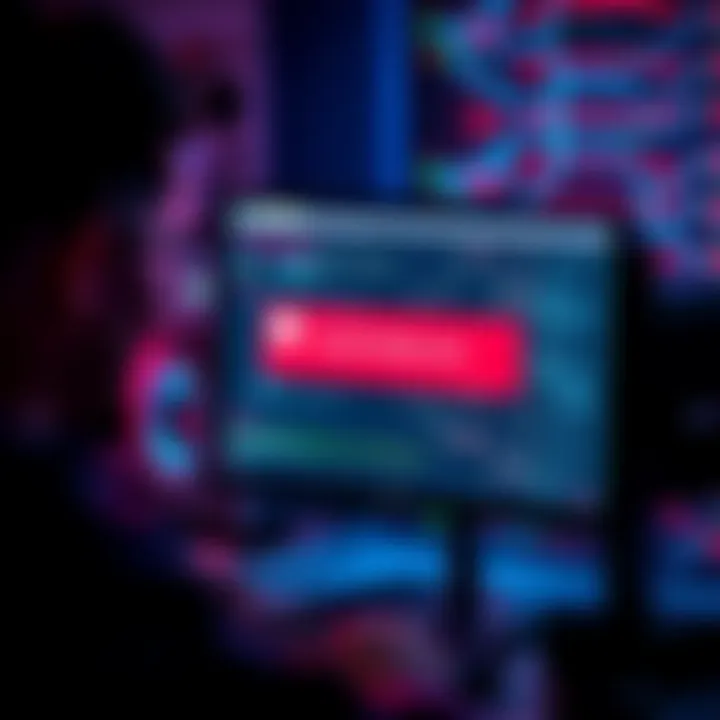 A person looking frustrated at a computer screen showing an error message related to Level 35 build cache.