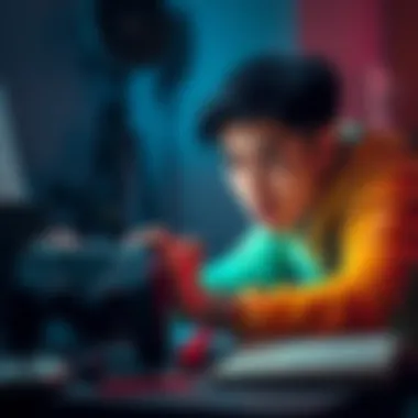 Person troubleshooting a console A person looks focused while fixing a gaming console error with tools and a guide nearby