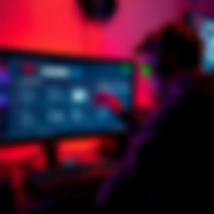 Gamer adjusting settings on a computer screen displaying Cyberware-Ex mod configurations