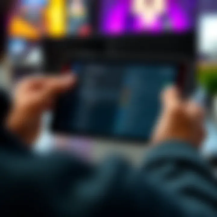 A user troubleshooting Outlook issues on a Google Pixel device, showing the app on the screen and various settings being adjusted.