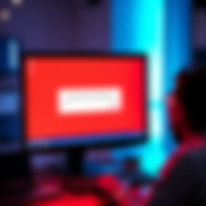 A desktop computer showing an error message during startup, with a frustrated person looking at the screen.