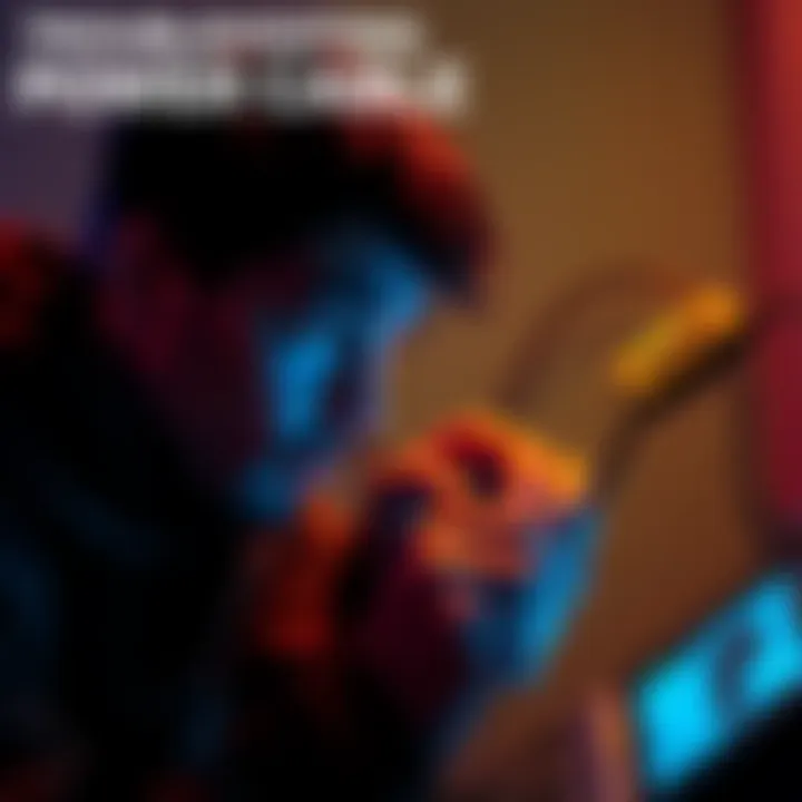 A person examining a power cable and electronic device while looking concerned about three beeps and no signal.