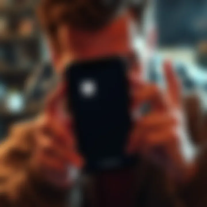 Person looking at a smartphone screen with a missing app icon, showing frustration while trying to troubleshoot issues with the Sirona app.