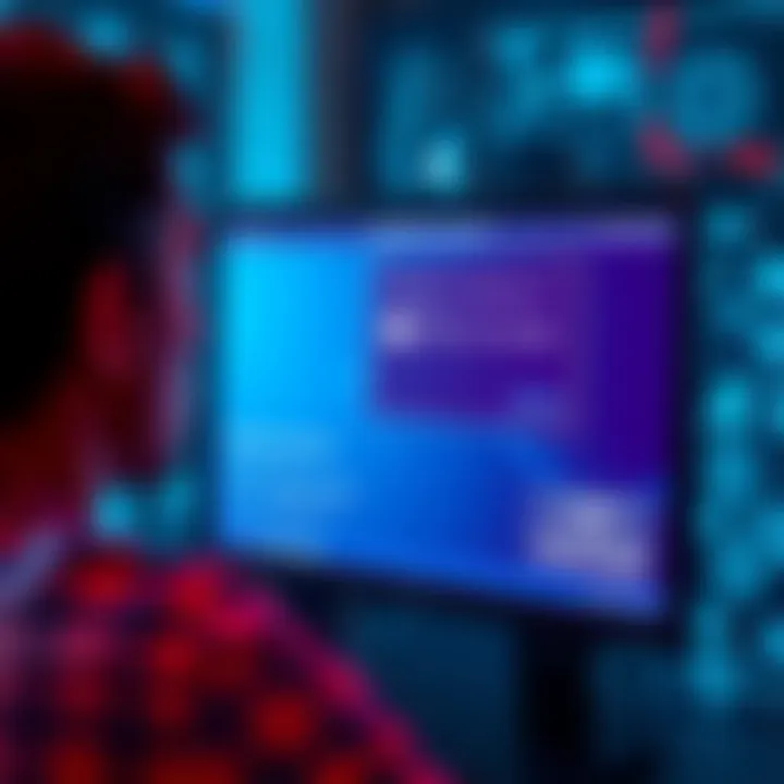 A person looking at a PC screen showing Windows 11 compatibility error message with hardware details below.