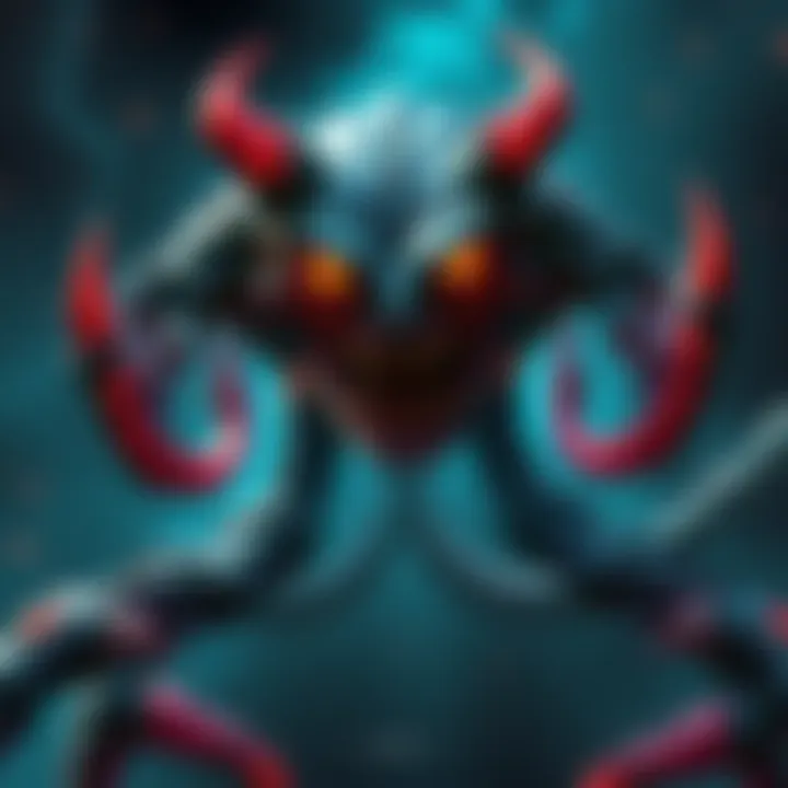 Illustration depicting the original Strogg, showcasing their features and design, highlighting differences from humans.